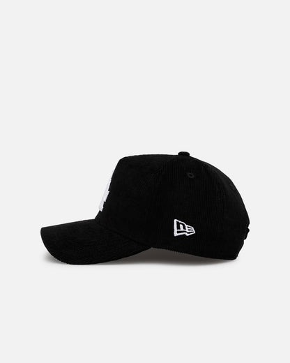 New Era Los Angeles Dodgers 'Black Cord' 9FORTY A-Frame Corduroy Snapback Black