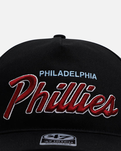 47 Brand Philadelphia Phillies 'Black Dome Script' 47 Hitch Snapback Black