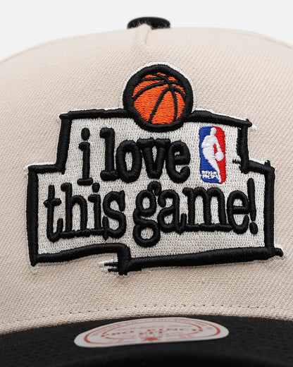 Mitchell & Ness New York Knicks 'I Love This Game' Pro Pinch Snapback Natural/Black