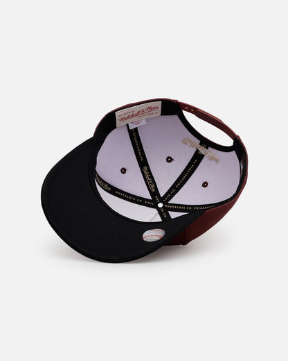 Mitchell & Ness Los Angeles Dodgers 'Vintage Burgundy' Pro Pinch Snapback Burgundy