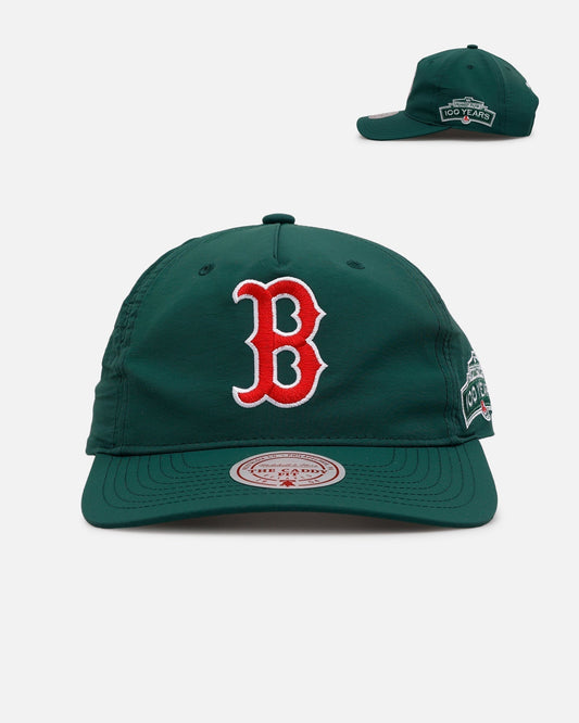 Mitchell & Ness Boston Red Sox 'Matte Nylon 2.0' Caddy Fit Snapback Green