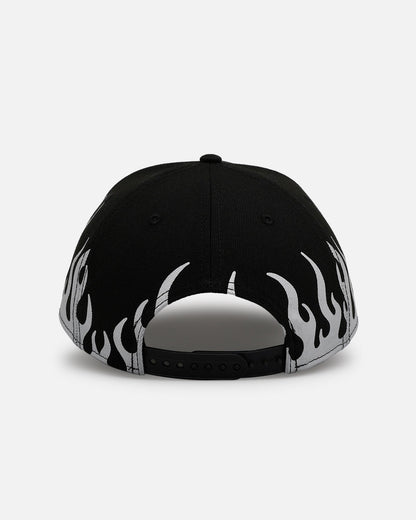 New Era Los Angeles Dodgers 'Metallic Flames' 9FORTY A-Frame Snapback Black/Silver