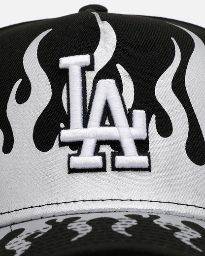 New Era Los Angeles Dodgers 'Metallic Flames' 9FORTY A-Frame Snapback Black/Silver
