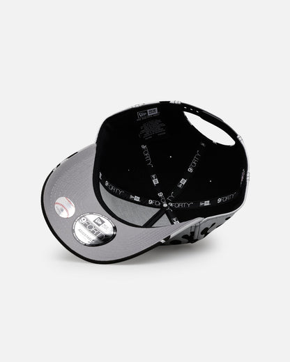 New Era New York Yankees 'Metallic Flames' 9FORTY A-Frame Snapback Black/Silver