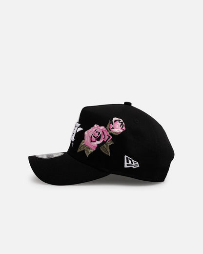 New Era Houston Astros 'Pink Rose Embroidery' 9FORTY A-Frame Snapback Black/Pink