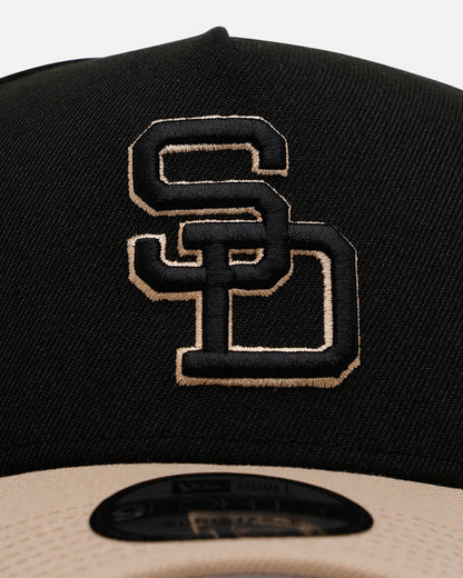 New Era San Diego Padres 'Desert Nights' 9FORTY A-Frame Snapback Black/Camel