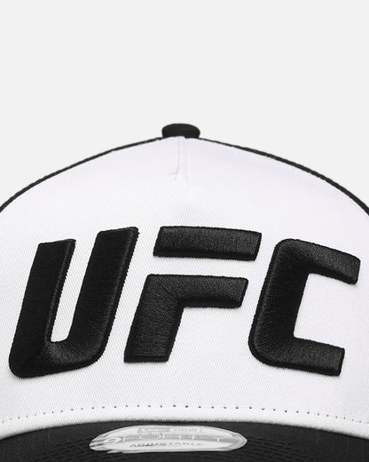 New Era UFC MMA A-Frame Trucker Snapback White