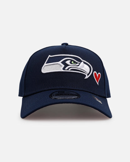 New Era Seattle Seahawks 'Team Color Hearts' 9FORTY A-Frame Snapback Official Team Color