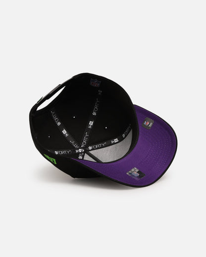 New Era Las Vegas Raiders 'Spooky Script' 9FORTY A-Frame Snapback Black/Green/Purple