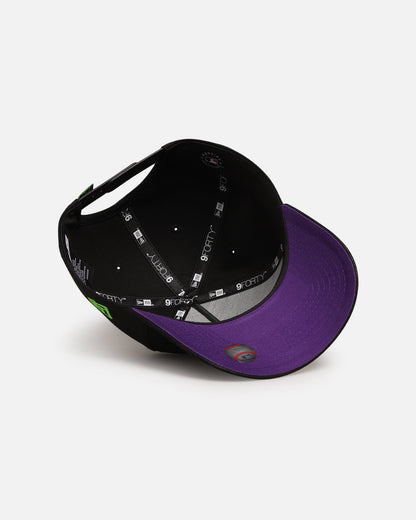 New Era New York Yankees 'Spooky Script' 9FORTY A-Frame Snapback Black/Green/Purple