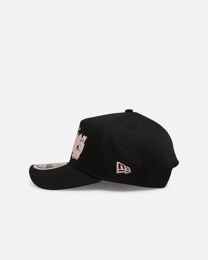 New Era Atlanta Braves 'Drip Glow Script' 9FORTY A-Frame Snapback Black/Pink