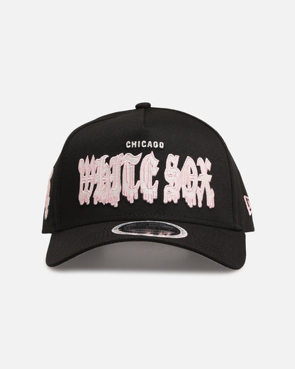 New Era Chicago White Sox 'Drip Glow Script' 9FORTY A-Frame Snapback Black/Pink