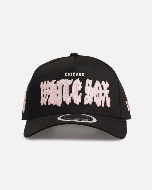 New Era Chicago White Sox 'Drip Glow Script' 9FORTY A-Frame Snapback Black/Pink