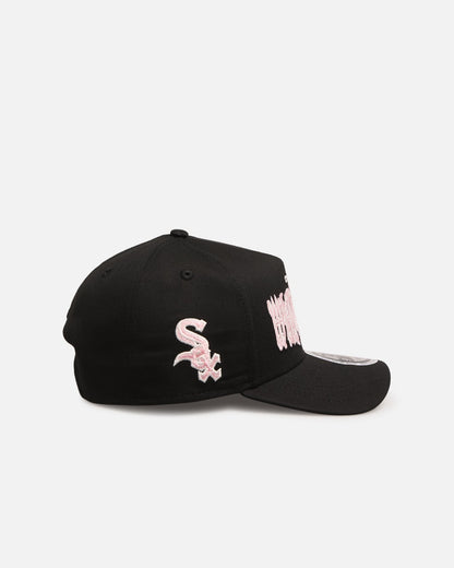 New Era Chicago White Sox 'Drip Glow Script' 9FORTY A-Frame Snapback Black/Pink