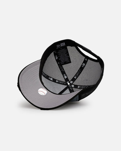 New Era Atlanta Braves 'Bleach' 9FORTY A-Frame Trucker Snapback Denim