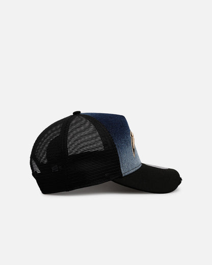 New Era Los Angeles Chargers 'Bleach' 9FORTY A-Frame Trucker Snapback Denim