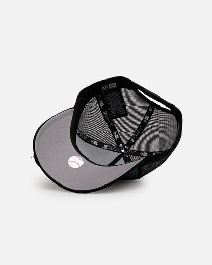 New Era Los Angeles Dodgers 'Bleach' 9FORTY A-Frame Trucker Snapback Denim