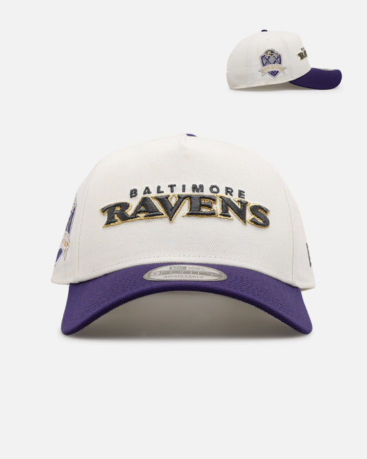 New Era Baltimore Ravens 'Chrome Metallic Wordmark' 9FORTY A-Frame Snapback Chrome
