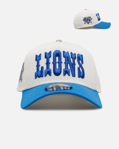 New Era Detroit Lions 'Chrome Metallic Wordmark' 9FORTY A-Frame Snapback Chrome