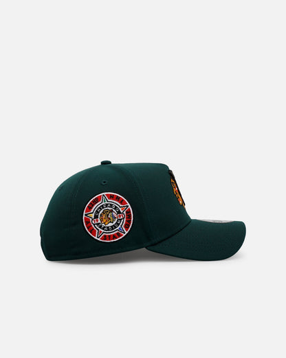 New Era Chicago Blackhawks 'Evergreen' 9FORTY A-Frame Snapback Dark Green