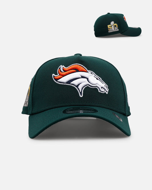New Era Denver Broncos 'Evergreen' 9FORTY A-Frame Snapback Dark Green