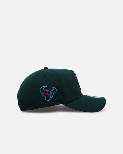 New Era Houston Texans 'Evergreen' 9FORTY A-Frame Snapback Dark Green