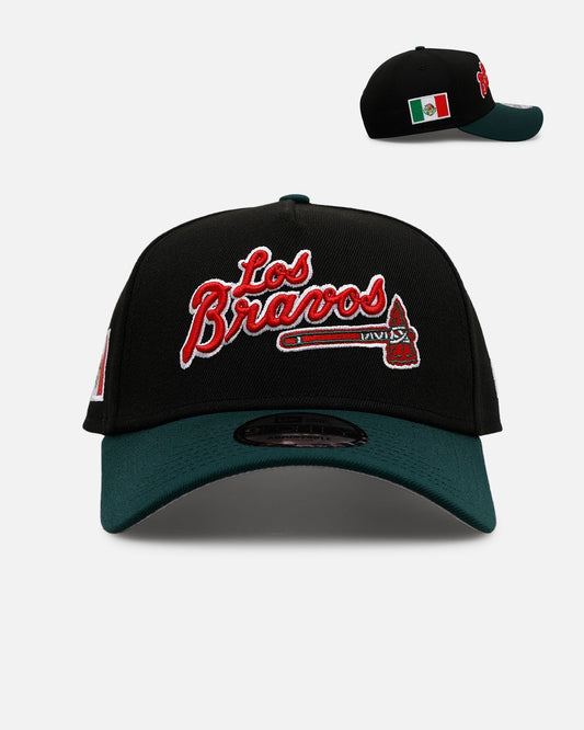 New Era Atlanta Braves 'Mexican Independence Day 2.0' 9FORTY A-Frame Snapback Black/Green