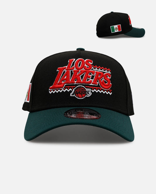 New Era Los Angeles Lakers 'Mexican Independence Day 2.0' 9FORTY A-Frame Snapback Black/Green