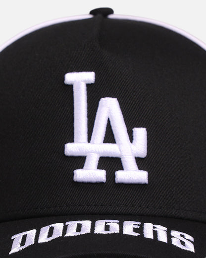 New Era Los Angeles Dodgers 'Piping' 9FORTY A-Frame Snapback Black/White