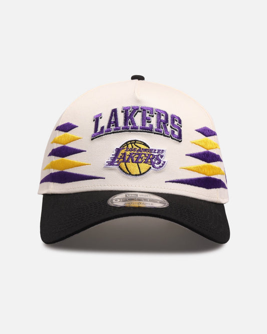 New Era Los Angeles Lakers 'Regency Crown' 9FORTY A-Frame Snapback Chrome White/Black