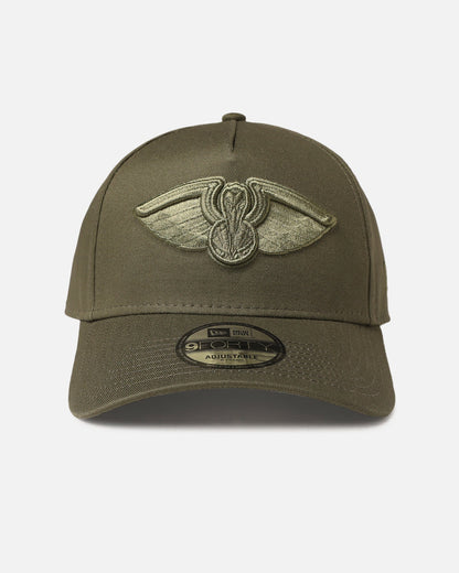 New Era New Orleans Pelicans 9FORTY A-Frame Snapback Olive