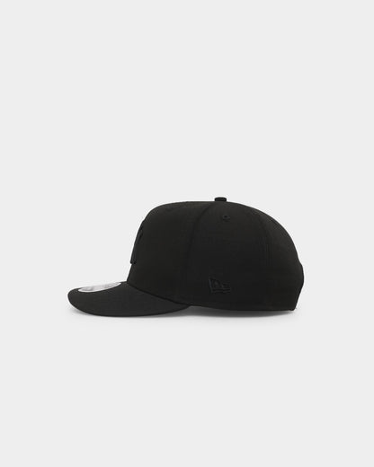 New Era New York Yankees 9FIFTY High Crown Pre-Curved Snapback Black/Black