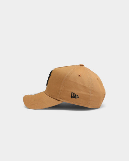 New Era Women's New York Yankees 9FORTY A-Frame Snapback Wheat/Black