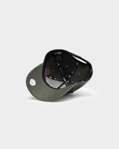 New Era New York Yankees Rose Hit 9FORTY A-Frame Snapback Olive/Black