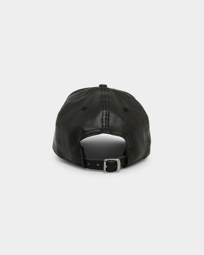 New Era New York Yankees 'PU Leather' 9FORTY K-Frame Strapback Black Leather