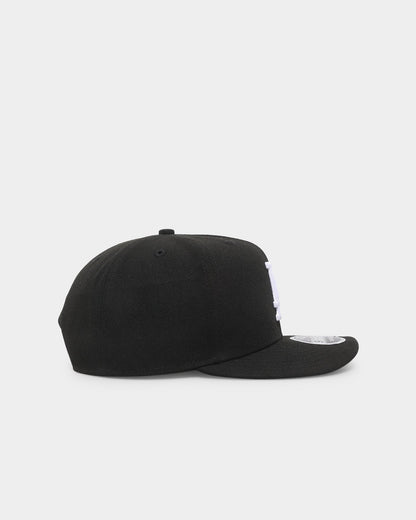 New Era Los Angeles Dodgers Core 9FIFTY High-Crown Retro Pre-Curved Snapback Black/White