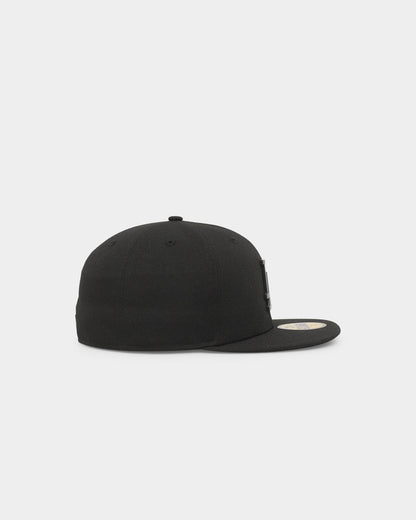 New Era Los Angeles Dodgers 'Metal Badge' 59FIFTY Fitted Black/Black