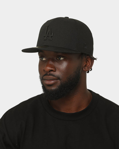 New Era Los Angeles Dodgers 'Metal Badge' 59FIFTY Fitted Black/Black