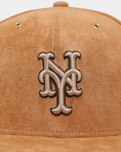 New Era New York Mets 'Wheat/Brown/Gold' Suede 59FIFTY Fitted Wheat