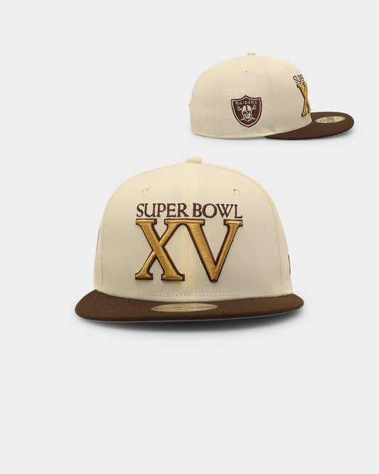 New Era Oakland Athletics '1981 Super Bowl' 59FIFTY Fitted Chrome White
