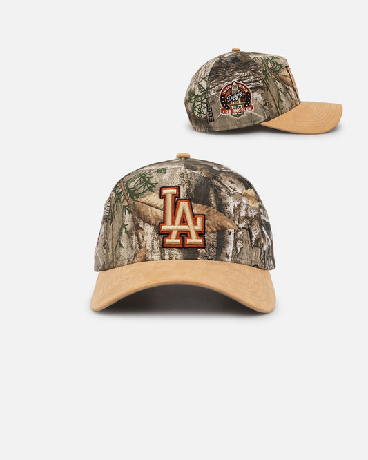 New Era Los Angeles Dodgers 'Real Tree Tan Suede' 9FORTY A-Frame Snapback Real Tree