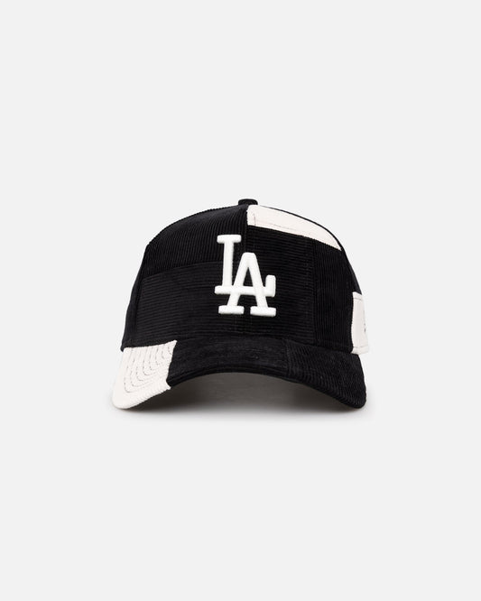 New Era Los Angeles Dodgers 'Patchwork Corduroy' 9FORTY A-Frame Snapback Black/Cream