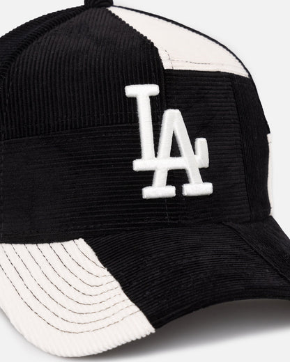 New Era Los Angeles Dodgers 'Patchwork Corduroy' 9FORTY A-Frame Snapback Black/Cream