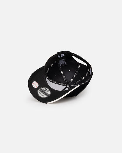 New Era Los Angeles Dodgers 'Patchwork Corduroy' 9FORTY A-Frame Snapback Black/Cream
