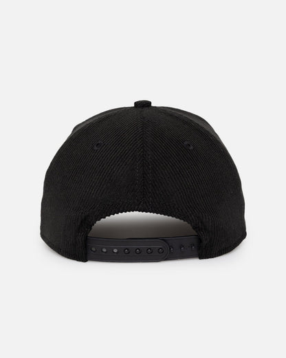New Era Los Angeles Dodgers 'Corduroy Roses' Golfer Pre-Curved Snapback Black Corduroy/White