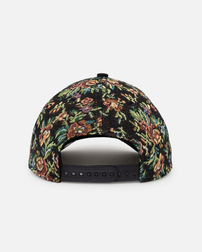 New Era Los Angeles Dodgers 'Black Corduroy Floral Tapestry' 9FORTY A-Frame Snapback Tapestry/Black