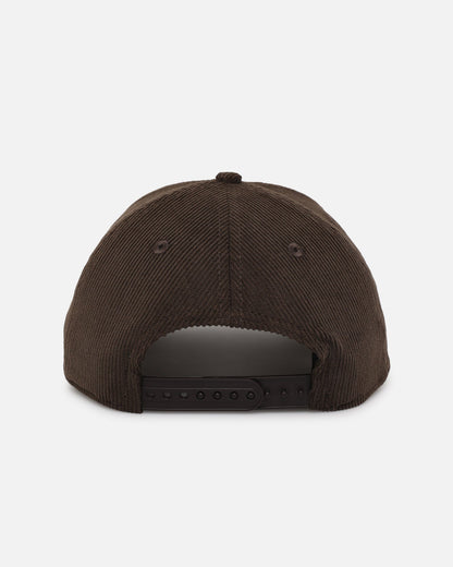 New Era Los Angeles Dodgers 'Upside Down LA Cord' 9FORTY A-Frame Corduroy Snapback Walnut