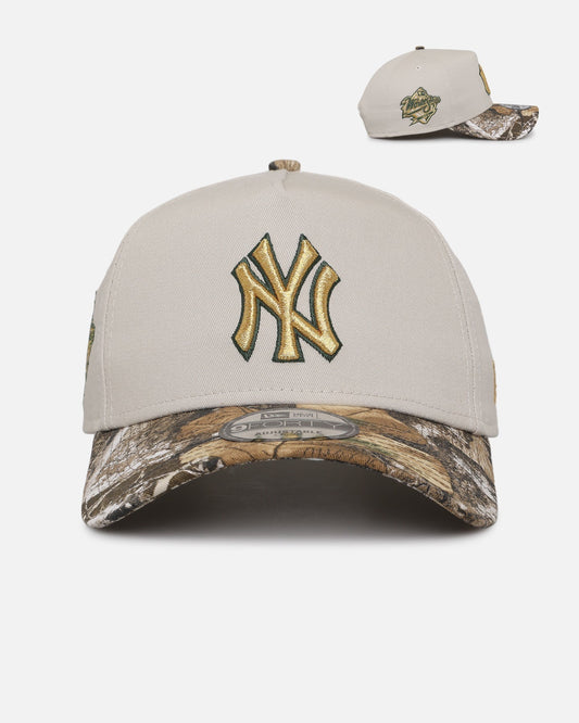 New Era New York Yankees 'Real Tree Stone' 9FORTY A-Frame Snapback Stone